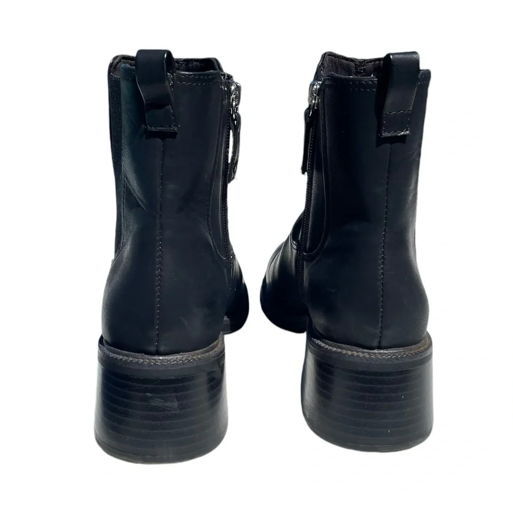 Dr Scholl’s Redux midi calf booties block heel boots black womens 7.5